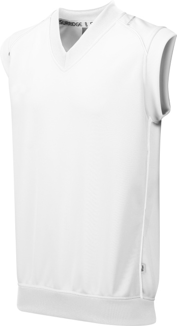 Curve Sleeveless Sweater White Trim